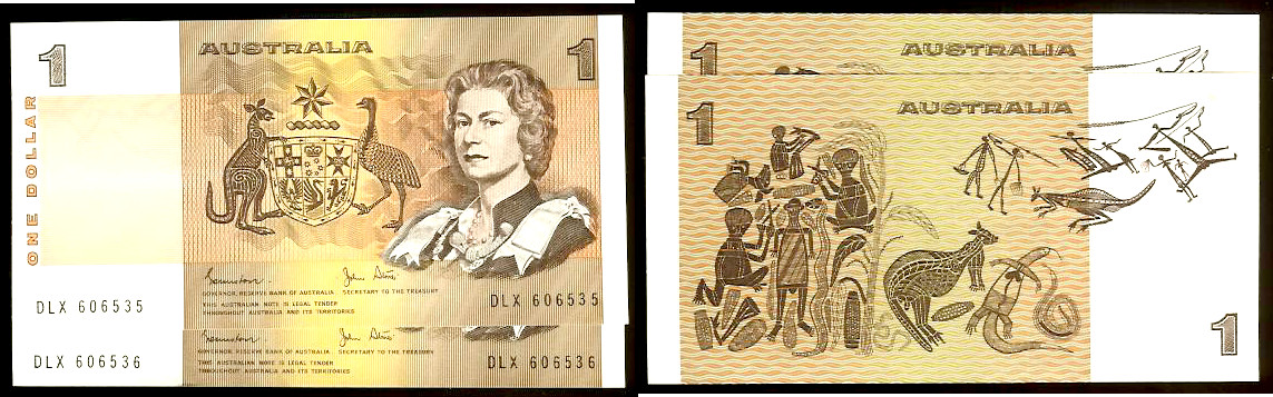 Australiens $1 1982 x2  neufs